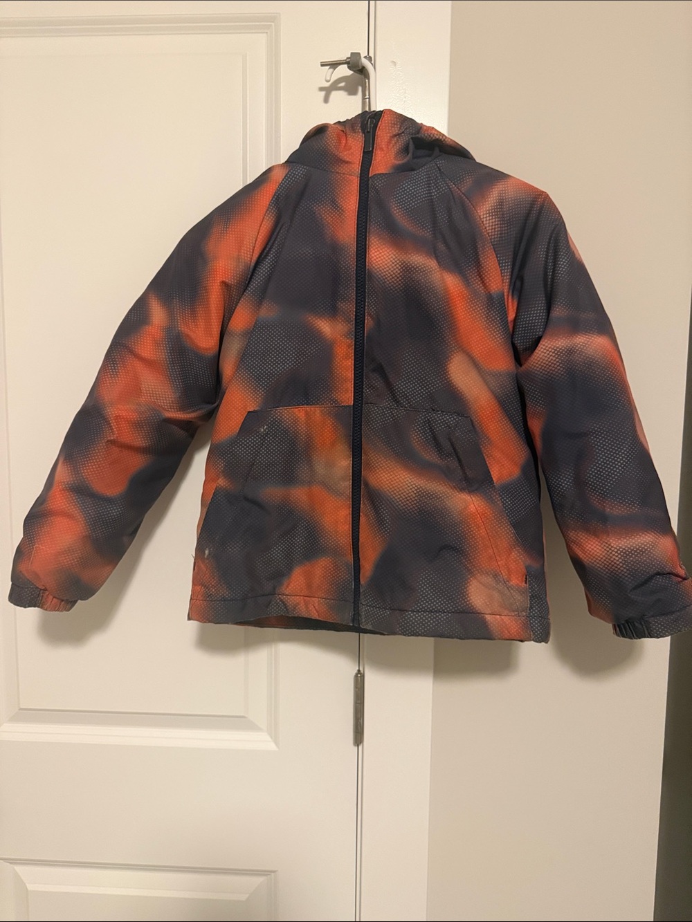 all in motion Kids Hooded Puffer Jacket in Orange & Black